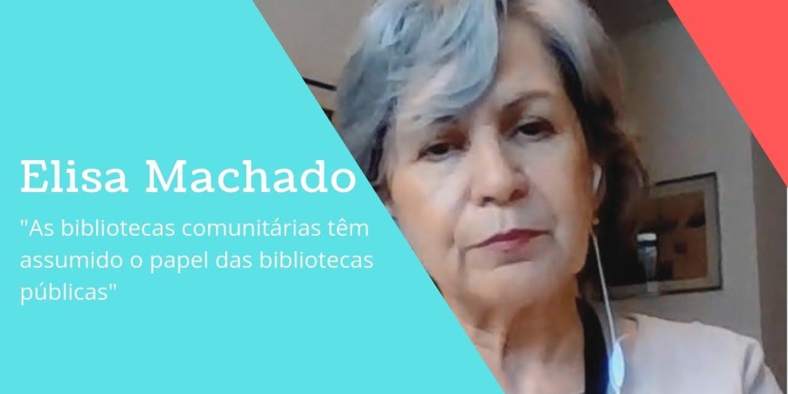 Para Elisa Machado, as bibliotecas comunitárias têm assumido o papel das bibliotecas públicas